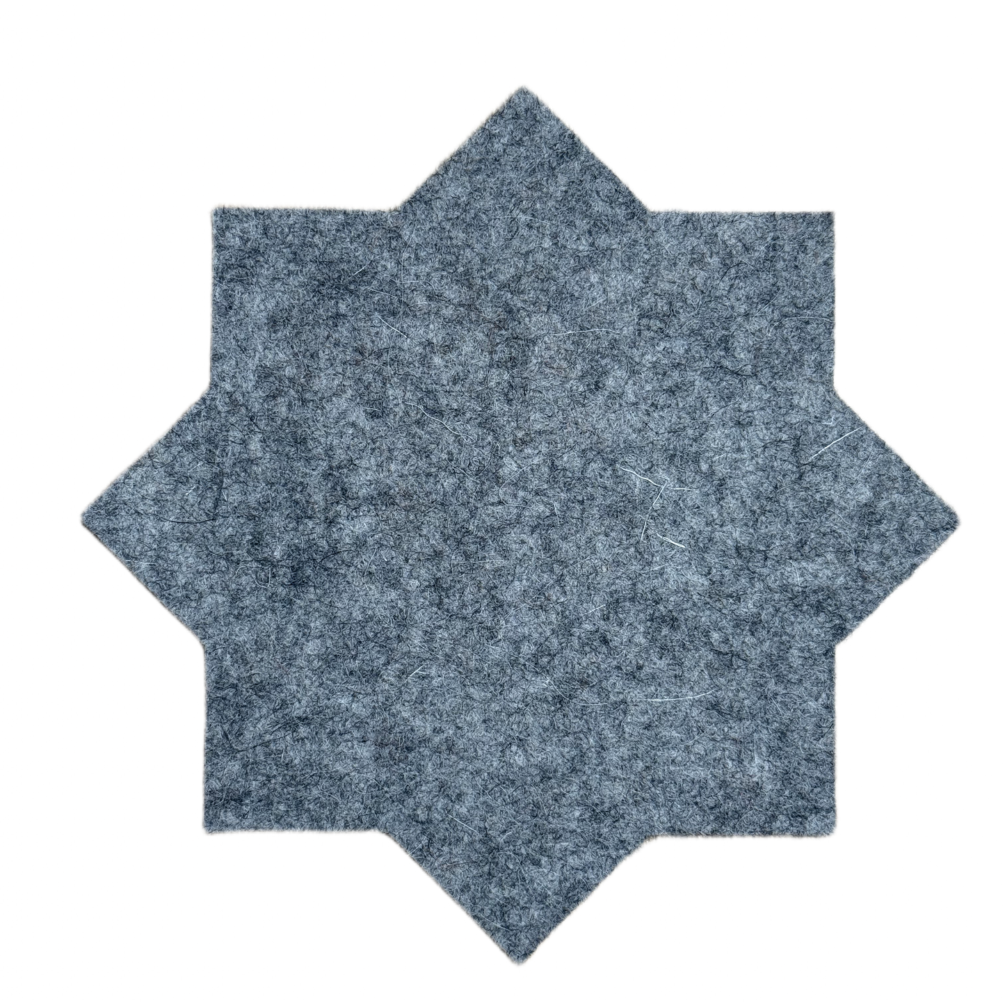 8-Point Star Wool Coaster – 100% Natural Wool