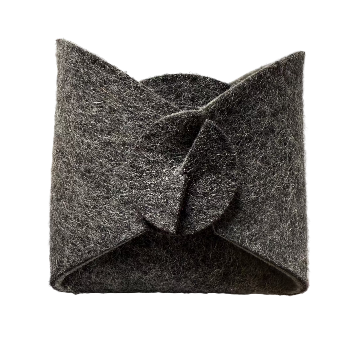 Foldable felt basket in origami style, eco-friendly and durable design