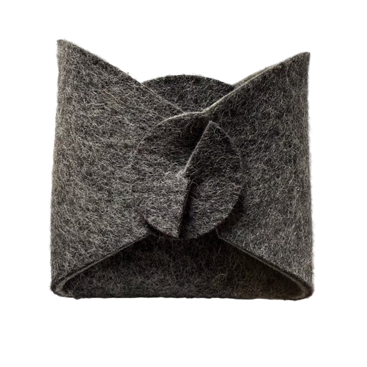 Foldable felt basket in origami style, eco-friendly and durable design